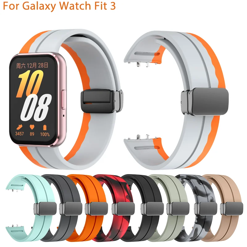 Magnetic Strap For Galaxy Fit3 Samsung Band Man Accesorios Original Silicone Universal Silicone Material Strap Galaxy Fit3