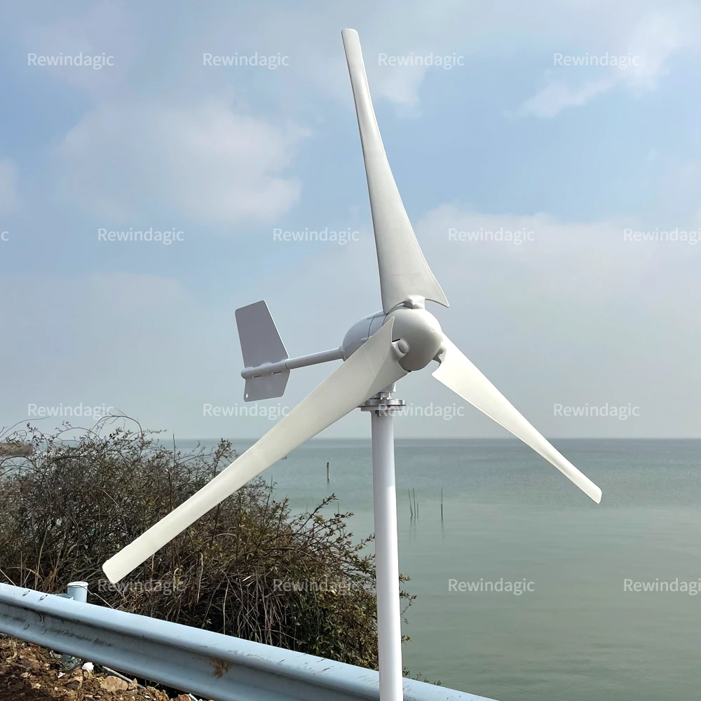 

Low Noise Free Energy Wind Turbine 10000W Windmill Horizontal Permanent Magnet Generator Complete Set Off Grid System