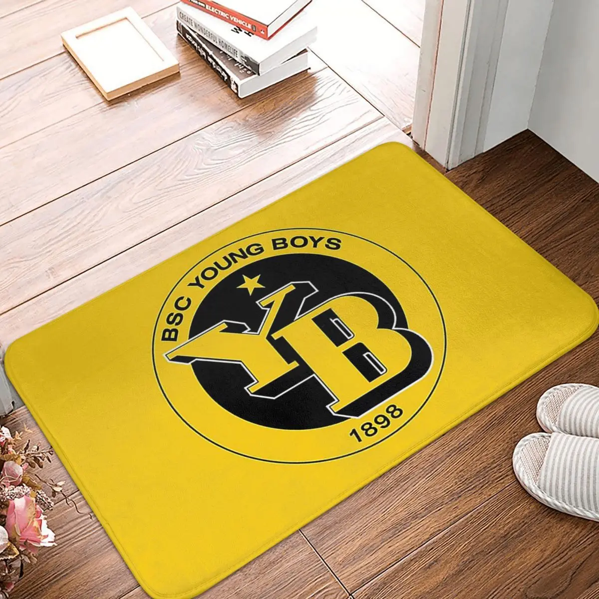 BSC Young Boys Swiss Football Sports Fans Bern Switzerland Doormat Floor Mat Carpet Rug for Kitchen Entrance Footpad Mats