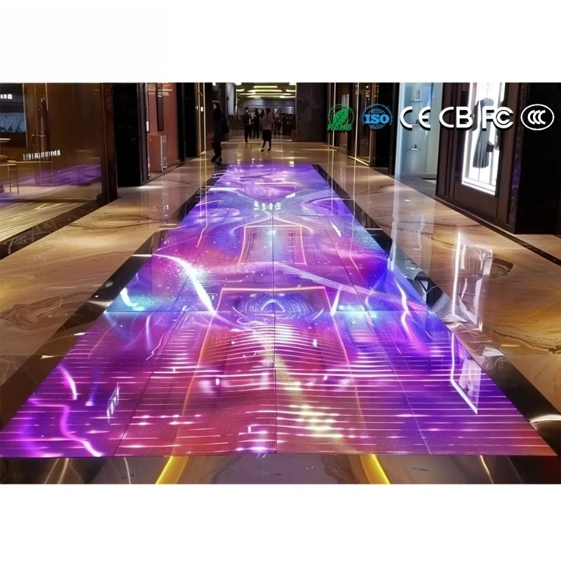 

Interactive Floor RGB Portable Light Emitting Diode Resolution Interactive Light Emitting Diode Dance Floor Display