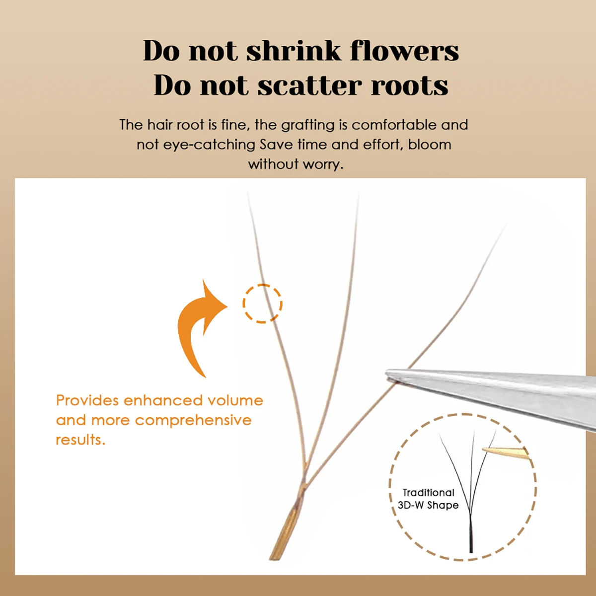 MASSCAKU مزيج طول 4D W على شكل رمش بني تمديد D حليقة سهلة المروحة تزهر Pestanas Postizas مثالية لـ Maquillaje Mujer #5