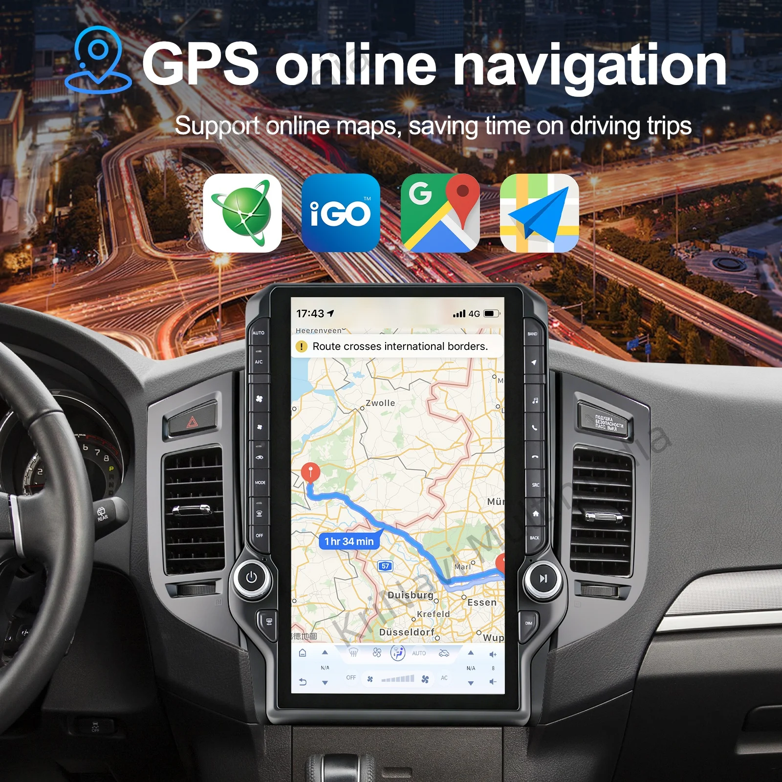 

Для Mitsubishi Pajero 4 V80 V90 2007-2012 14,5-дюймовый 2.5K Android 15 Автомобильный мультимедийный плеер GPS-навигация DSP 4G WiFi Стерео радио