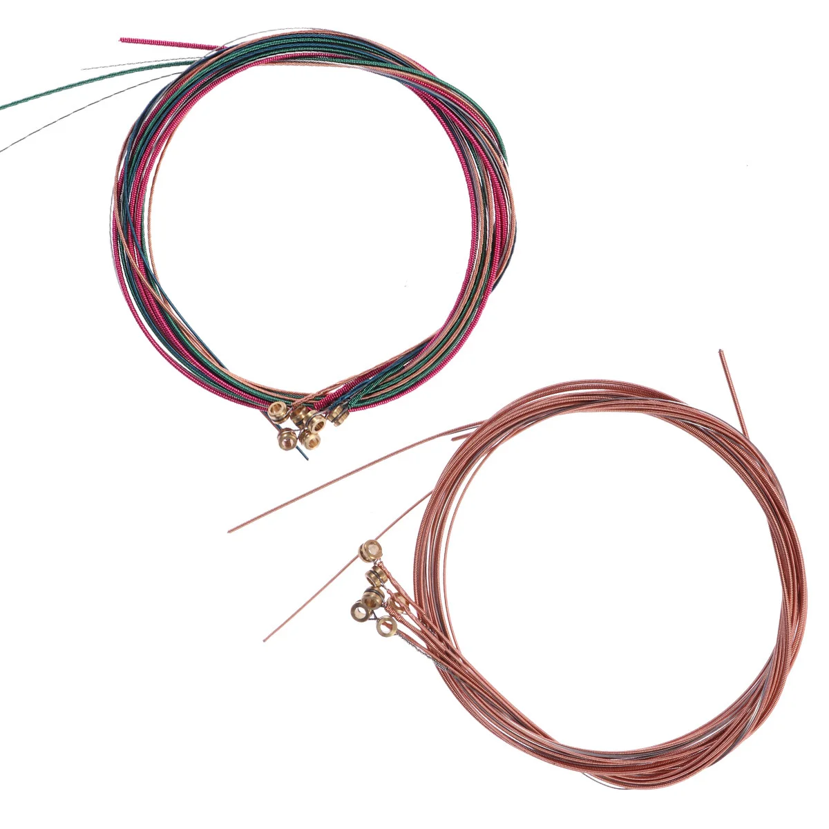 

Colorful Guitar Strings Stainless Steel Wire For Acoustic Folk Classic Guitar Bright Long Lasting Anti Rust Coated Music