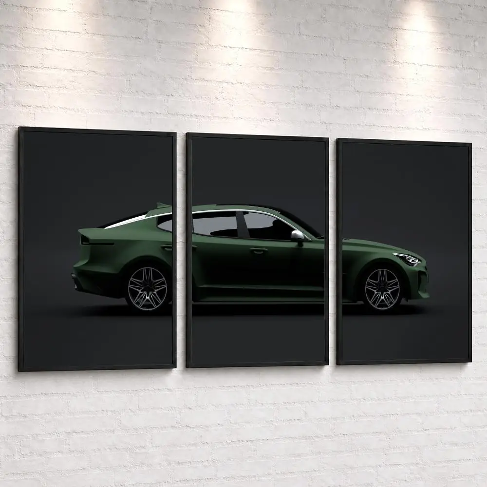 Stinger Performance Sedan Painting Calligraphy Canvas Poster Set Wall Artwork Prints for Bedroom Living Room Home Decor Gift