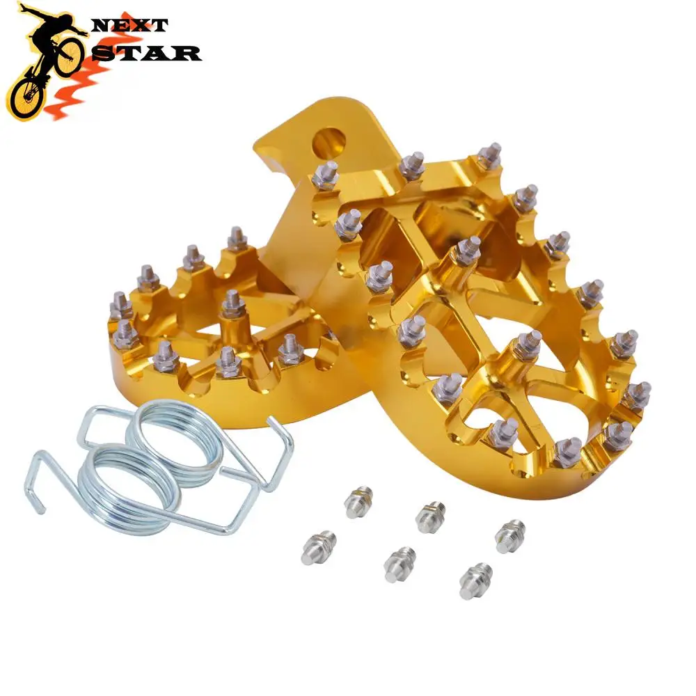 Motorcycle CNC Aluminium Footpegs Foot Pegs Rests Pedals For ZongShen Kayo T2 T4 XR CR CRF KLX PW TTR TW 50 70 80 90 110 ATV