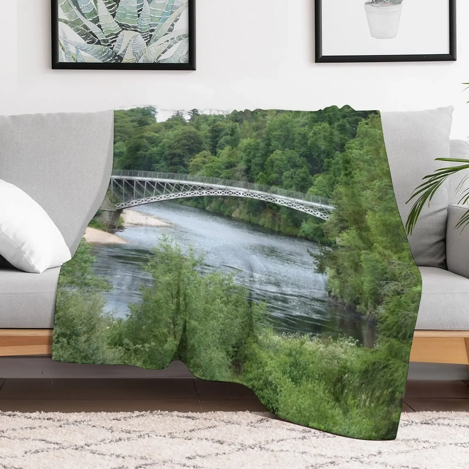 Craigellachie Bridge II Throw Blanket Decorative Soft Throw Blanket for Couch Sofa