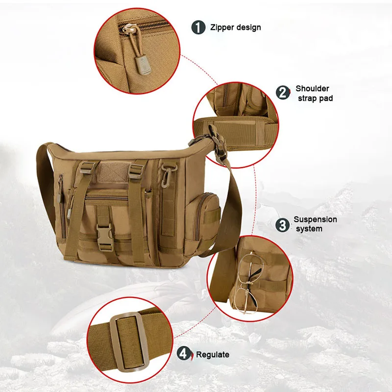 Men Tactical Shoulder Outdoor Women Bags Traveling Camping Trekking Camouflage Handbags USB Hiking Bag bolsos  Army Bag