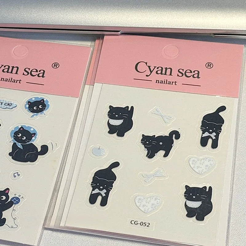 1pc Balletstijl Kat Tablet Sticker Driedimensionale Leuke Naadloze Ccd Mobiele Telefoon Computer DIY Sticker