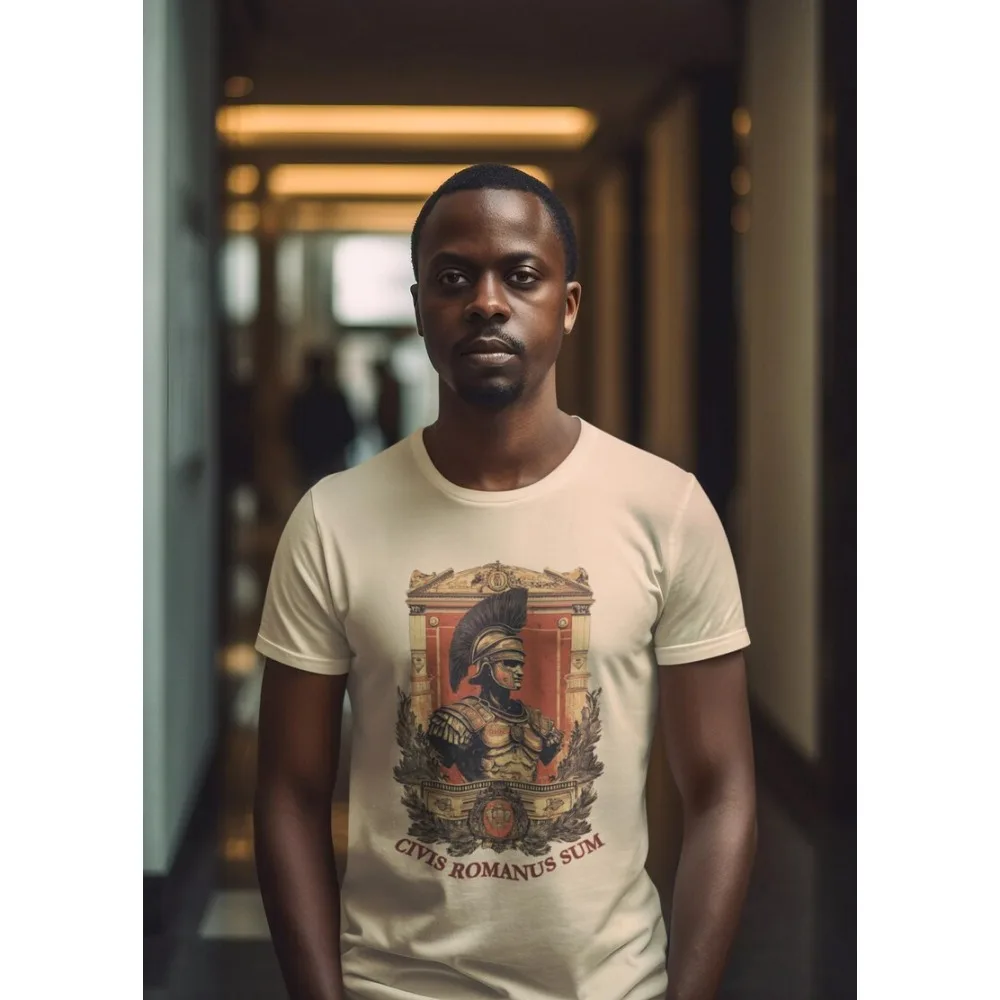 

Civis Romanus Sum Graphic Printed T-shirt Thinking about The Roman Empire Funny Shirt Men Summer Crewneck Cotton Short Sleeve