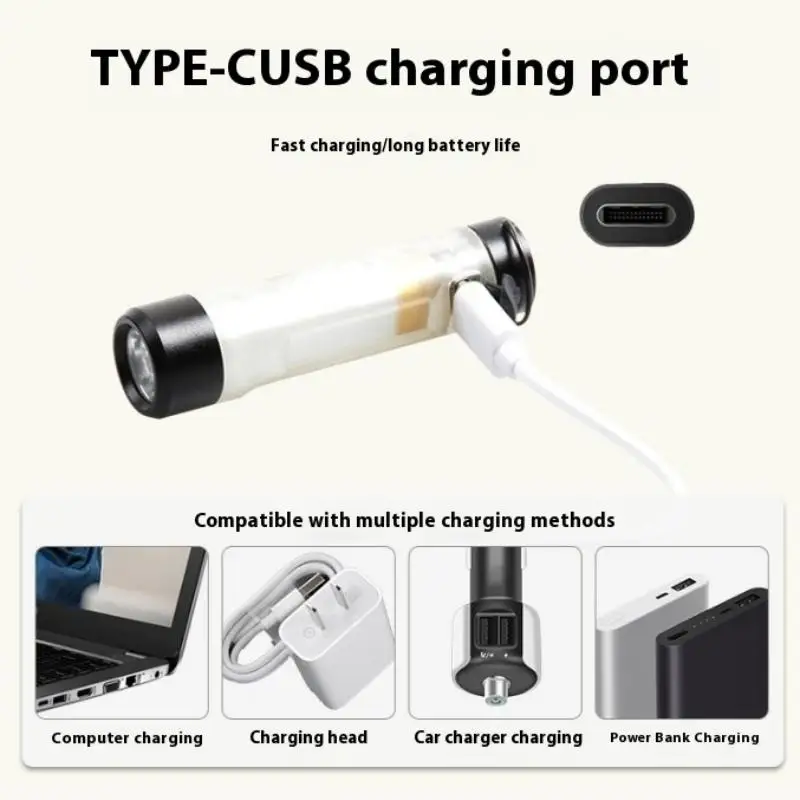 1 قطعة مصباح يدوي صغير للجيب في الهواء الطلق Led التحمل الطويل لتخفيف الكوارث في حالات الطوارئ 5050 ضوء صغير