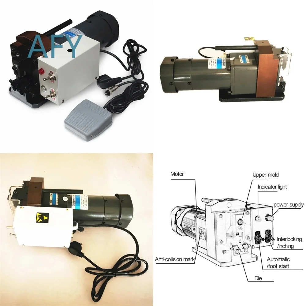 Automatic Network Cable Crimping Tool for RJ45 Connectors Terminal Crimper Machine 220V Ethernet Cable Crimping Device LAN