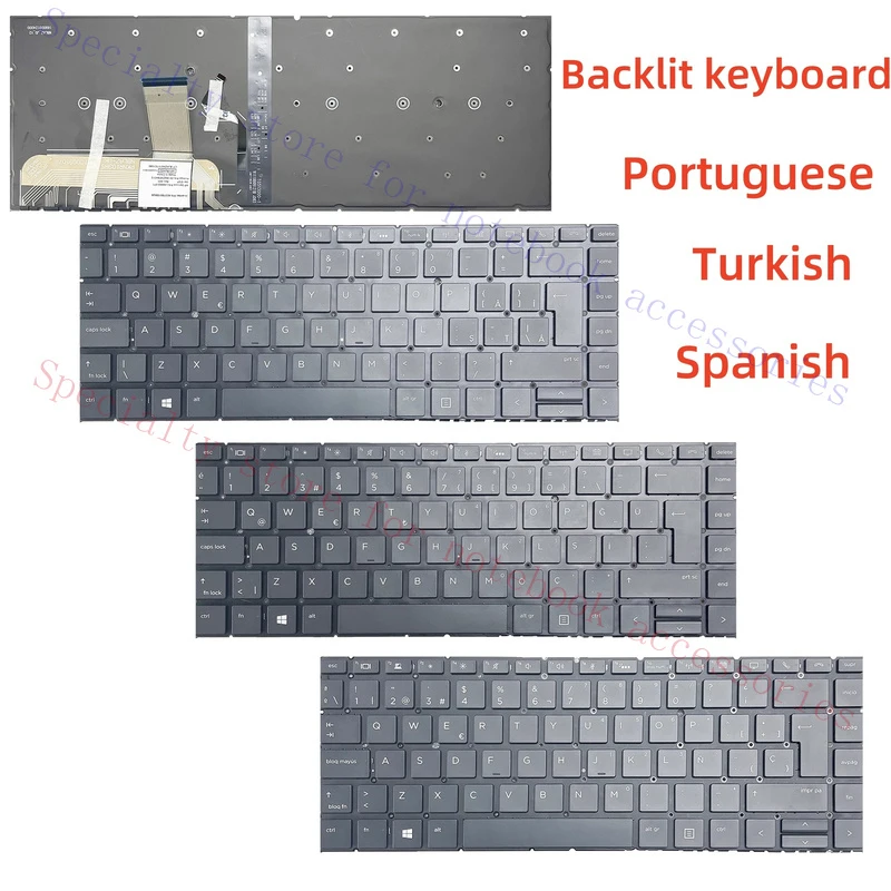 

A+ Laptop Keyboard Backlit for HP Elitebook x360 1040 G4 1040 G5 1040 G6 Series