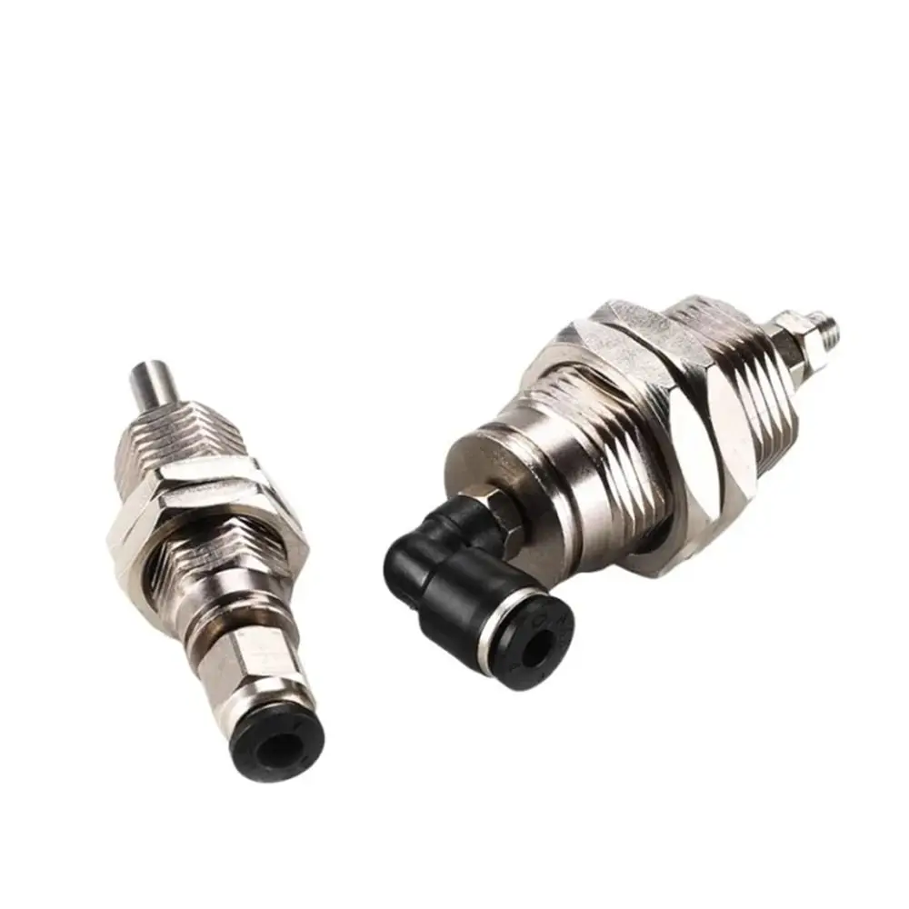 1Pcs Bore 6/10/15mm CJPB Pneumatic Cylinder Stroke 5-20mm SMC Type Thread Pneumatic Cylinder Spring Return Silver Tone