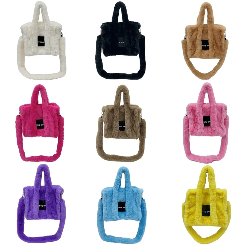 Bolsa feminina crossbody bolsa ombro feminina bolsa alça superior pelúcia bolsa mensageiro