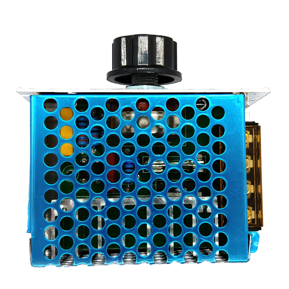 4000W Electronic Voltage Regulator with Fuse Case AC 220V Speed Controller High Power for Adjusting Dimming Speed Temperature