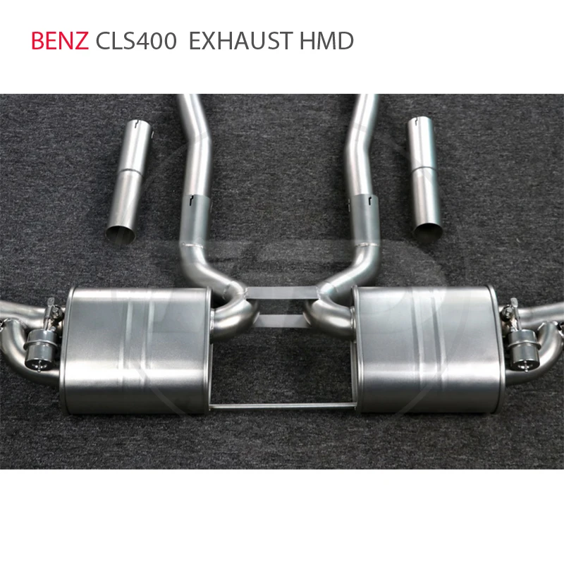 HMD Car Accessories Stainless Steel Exhaust System Manifold for Mercedes Benz CLS400 Custom Valve Nozzle for Muffler