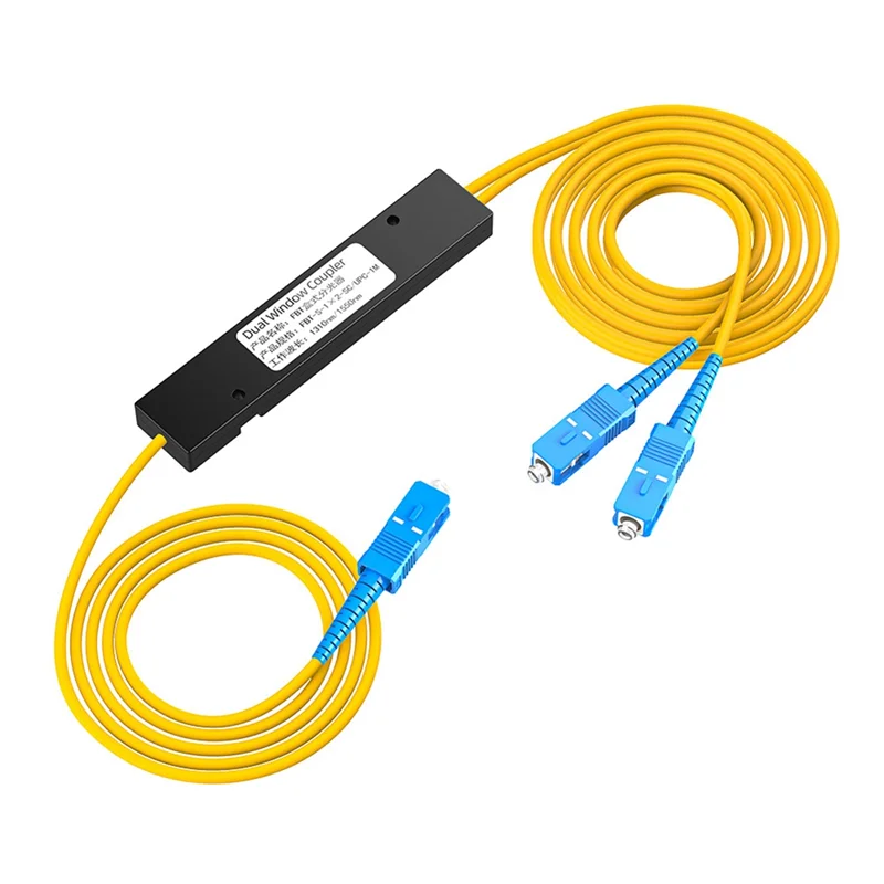 1/2 SC/UPC Fiber Optical Splitter Fiber Optic Pigtail Splitter Dual Window Coupler For Fibre Communication System-Y41A