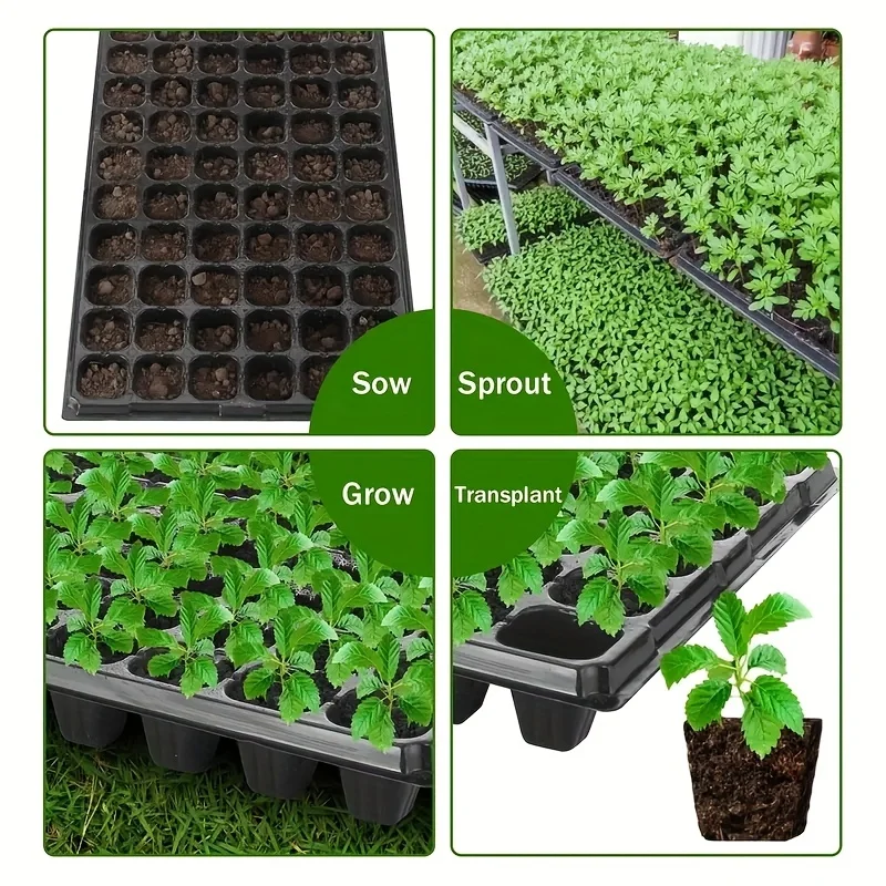 new arrival four different sizes nursery trays greenhouse germination growth trays courtyard lawn horticulture planting nursery
