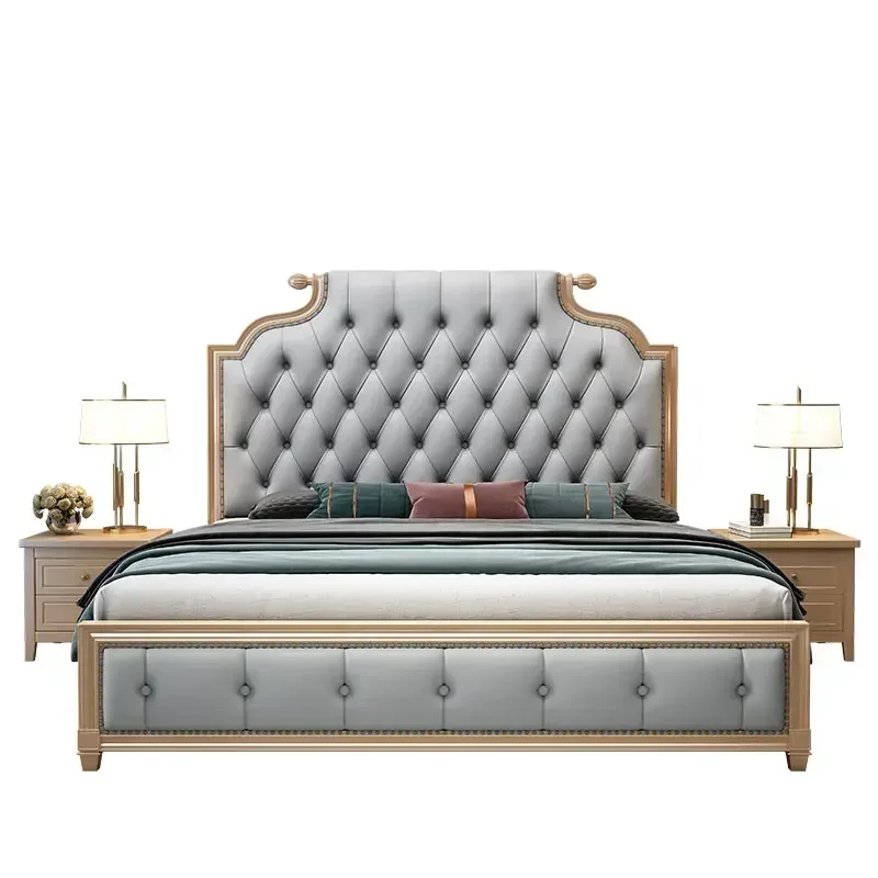 

Многофункциональное роскошное место для хранения вещей, двуспальная кровать, современный кожаный напольный модуль, высокая мебель Cloud House.