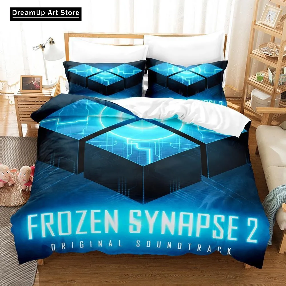 3D Print Fashion Game Frozen Synapse Bedding Set Boys Girls Twin Queen Full Size Duvet Cover Pillowcase Bed Adult Bedroom