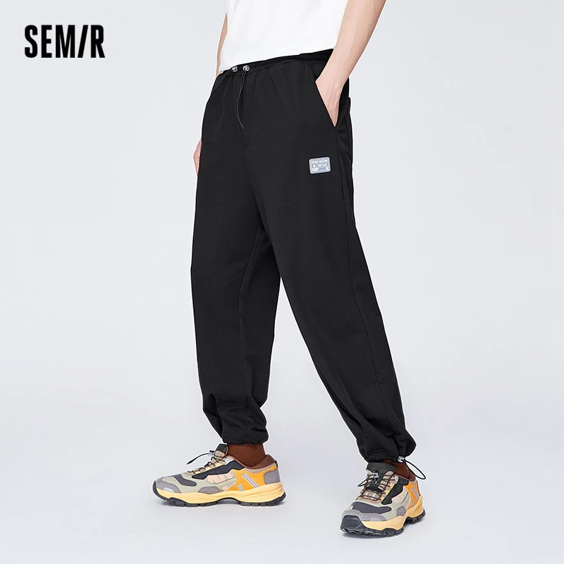 Semir Casual Pants Men Sunscreen 2024 Summer New Style Men'S Loose Straight Knitted Jogging Pants Energetic Sports Trend