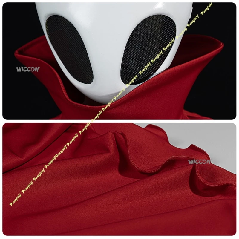 أزياء تنكرية بدلة ألعاب مجوفة فارس الدبور سيدة كوس الملبس عباءة حمراء قناع أبيض بنات بنين مرحلة حفلة عيد الميلاد عيد الهالوين