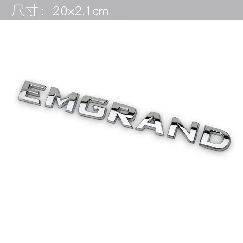 EMGRAND GEELY new letter Label Badge Car stickers for Geely Series Atlas EmgrandGT monjaro coolray modified body rear trunk logo