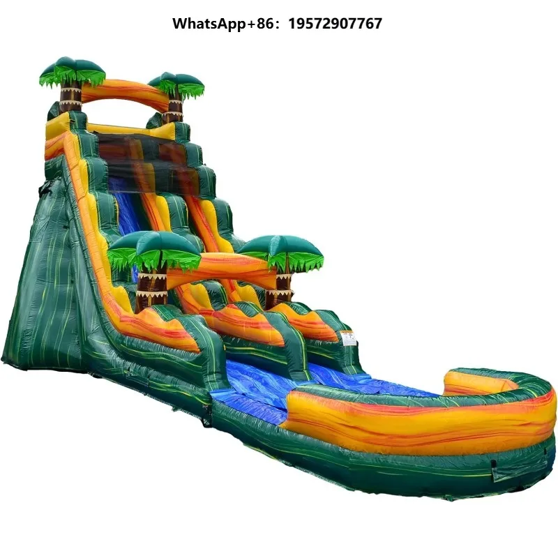 Bouncy Castle Blow up Big Inflatable Water Slide With Pool