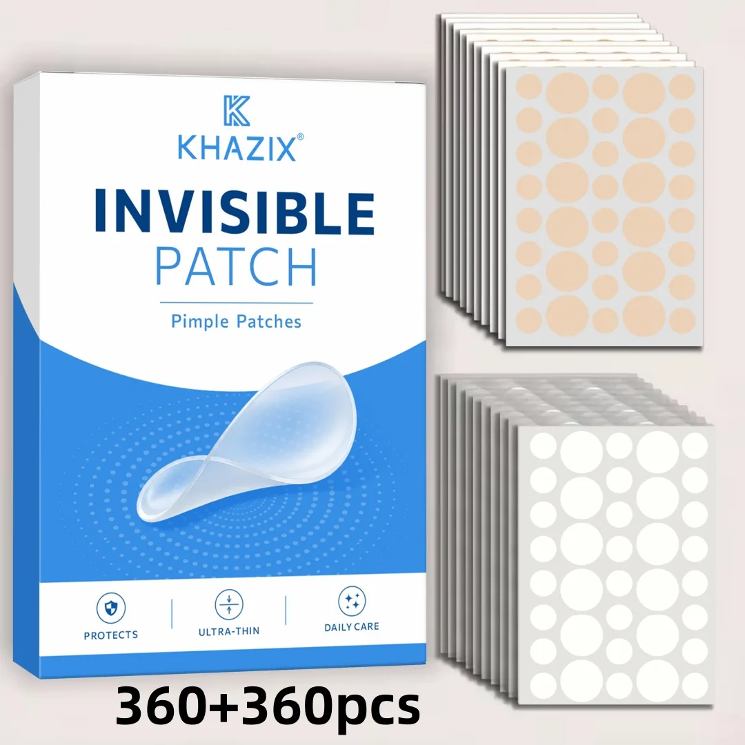 360+360pcsHydrocolloid Acne Pimple Patch, Hydrocolloid Spot Stickers, Covering Zits and Defect, Nighttime Spot Stickers for Face