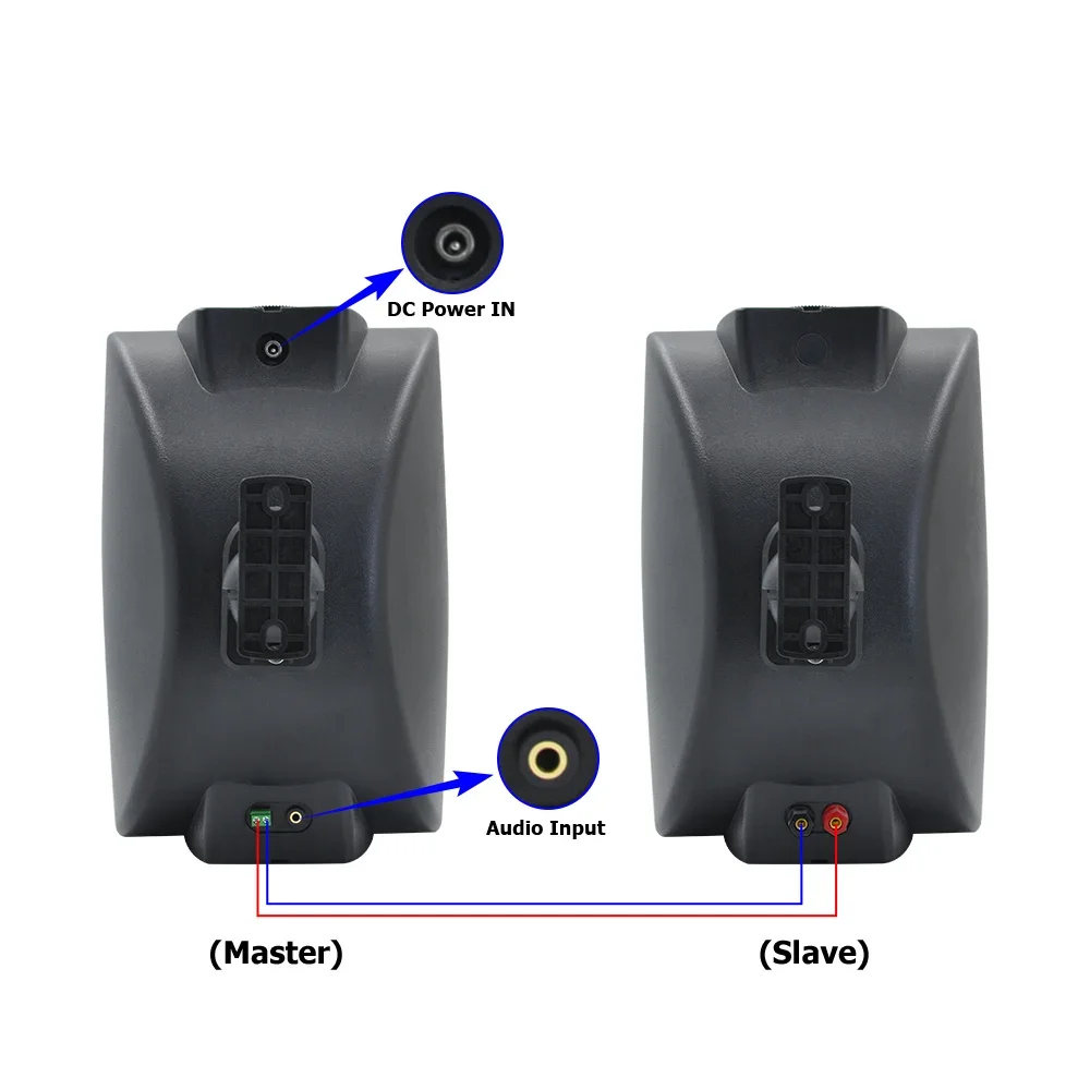 Bluetooth-Wand lautsprecher 8-Zoll-Lautsprecher Public Broadcast 60-W-Audio-Support für integrierte Class-D-Verstärker Aux für Shop-Hotels