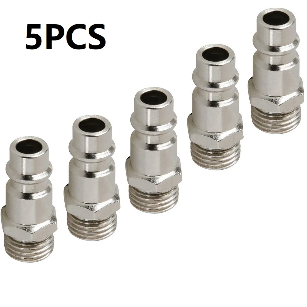 5 Pz Raccordo Pneumatico Standard Europeo EU Euro Tipo Accoppiamento Rapido Connettore Accoppiatore Per Compressore D\'aria Filettatura Maschio BSP