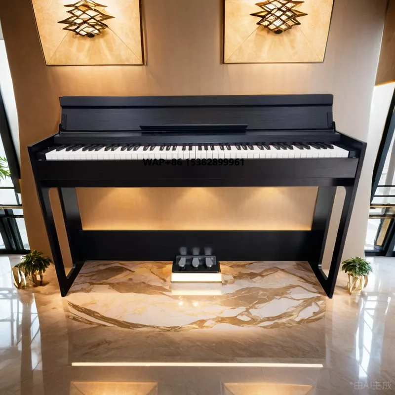 

AIERKE P2005 Professional 88-Key Weighted Keyboard Piano with 3 Pedals, MIDI/USB & Dual Headphone Outputs