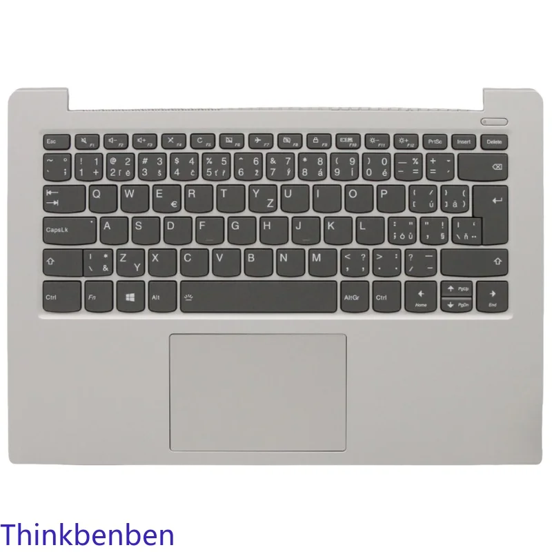 

CZ Czech Platinum Grey Keyboard Upper Case Palmrest Shell Cover For Lenovo Ideapad S340 14 14IWL 14API 14IIL 14IML 5CB0S18551
