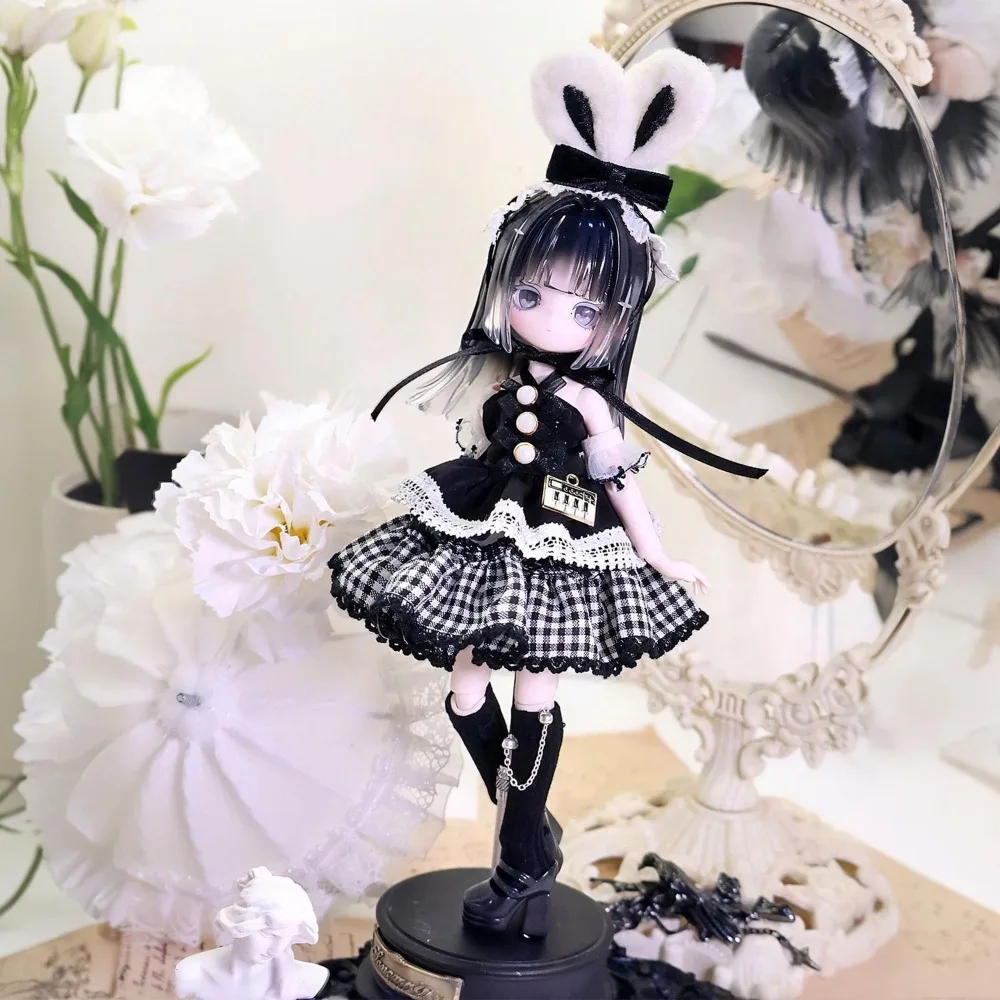 The adorable piano rabbit series 8-12 inch BJD dolls' clothes, 11-17 cm human-sized dolls, 1:8 skirt set view 2