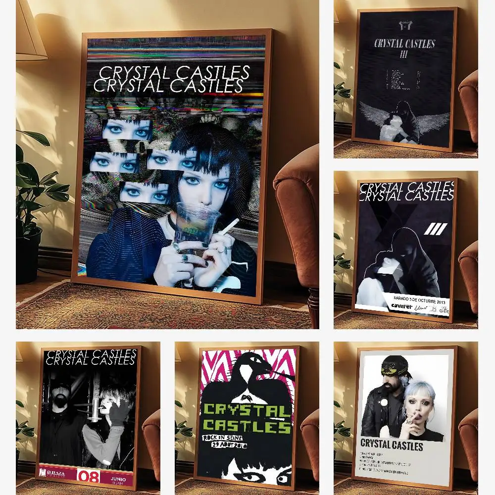 ملصق فني لفرقة الموسيقى C-Castles C-Castles مع مطبوعات هدية تزيين غرفة النوم وغرفة المعيشة #3