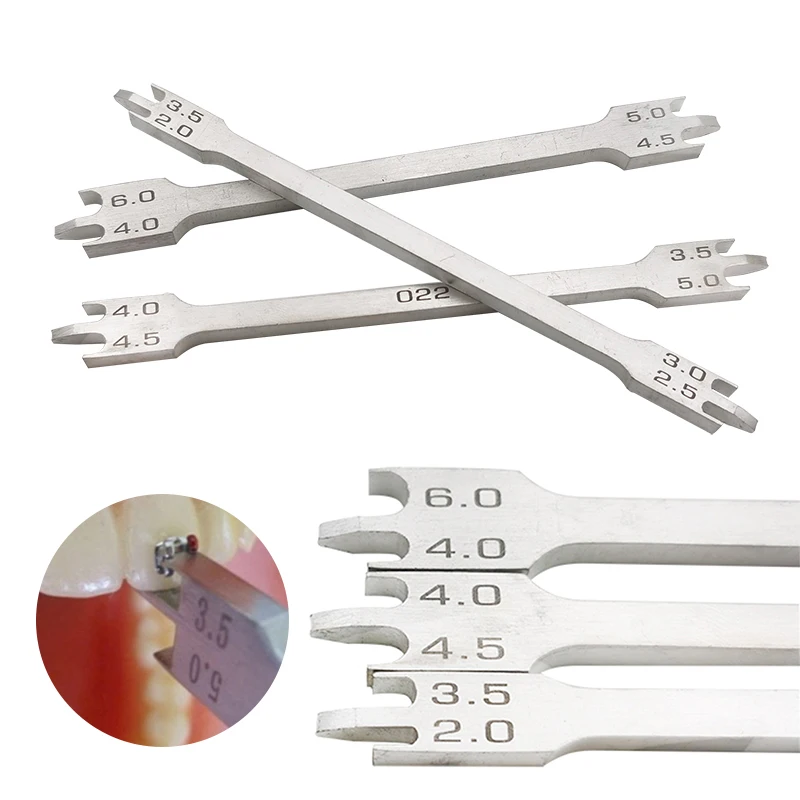 Dental Bracket Gauge Locator 1Pcs Stainless Steel Rod Bracket Positioner Orthodontic Materials Instruments