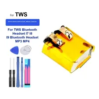 Earphone Battery For TWS Bluetooth Headset I7 I8 I9 Bluetooth Headset MP3 MP4 401012 051012 501012(2 line, without contactor)