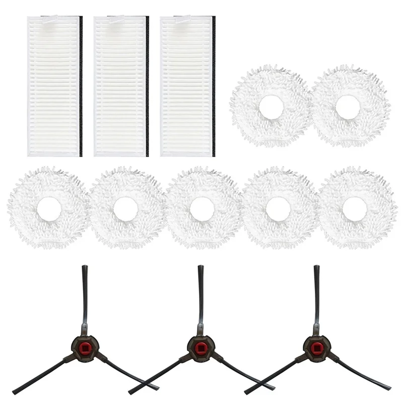 

ELEG-26PCS Filter Mop Cloth Side Brush For Yeedi Mop Station Self-Cleaning Robot Cleaning Pad Accessories