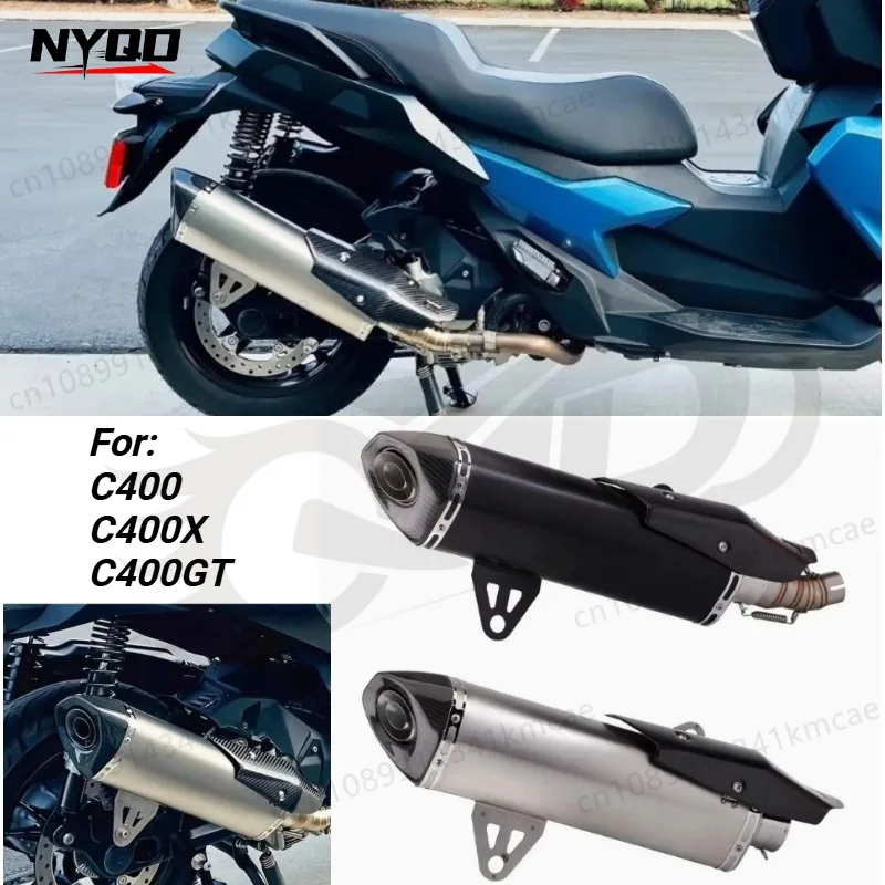 Suitable for C400 C400X C400GT Motorcycle Modified Exhaust Pipe Middle Section Front Section Non-destructive Installation