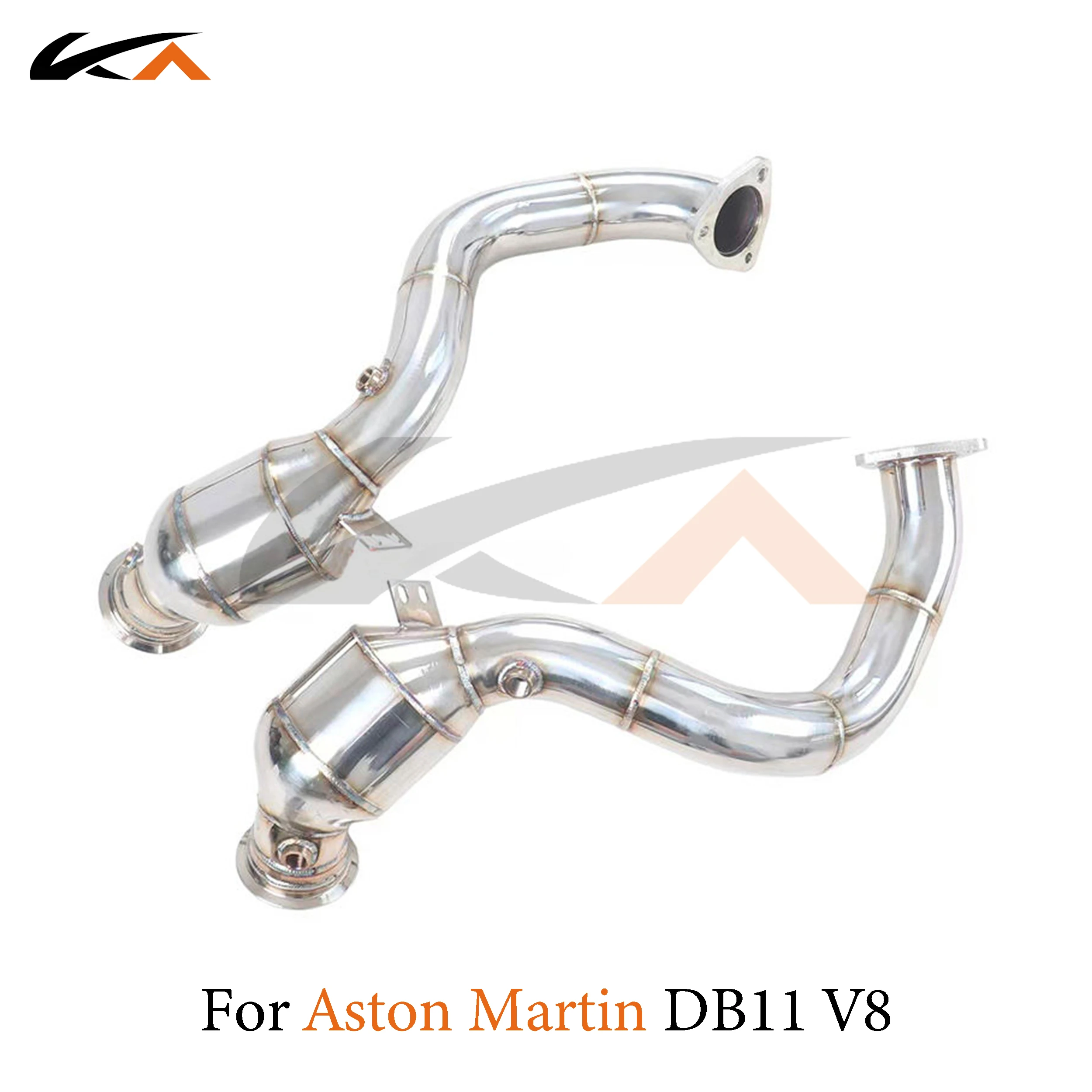 

KA Tuning downpipe exhaust stainless headers for Aston Martin DB11 V8 4.0T axle pipe performance part heat shield catalysis