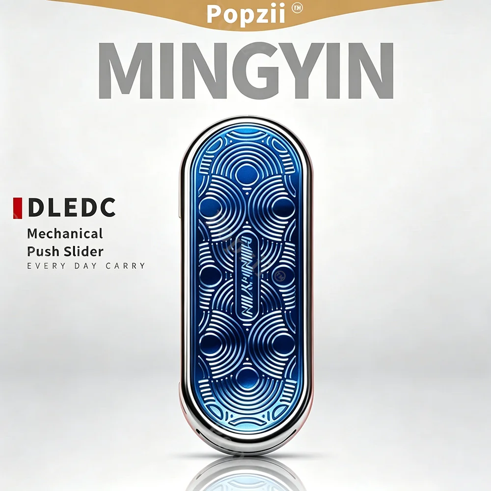 DLEDC MINGYIN Fidget Slider Titanium Stress Relief Toy Push Slider Fidget Toys For Adults Office Desk Anxiety Relief Gadgets