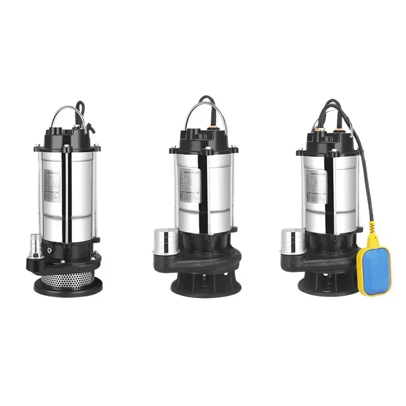 Copper Wire Submersible Pump 220V Pumper Household Stainless Steel Sewage, Sewage Pump, Clean Water Pump