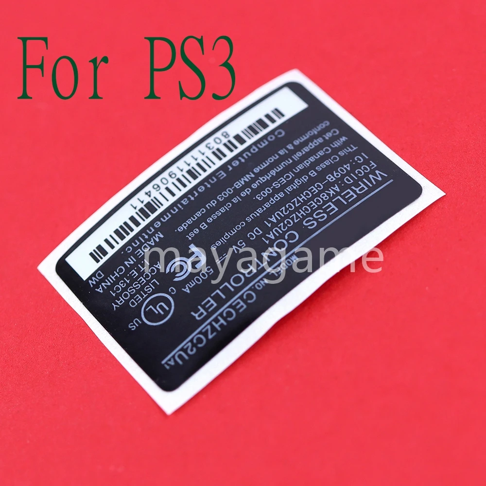 5pcs High Quality Back Label Housing Shell Sticker Seals For Playstations 3 PS3 Wireless Controller OCGAME