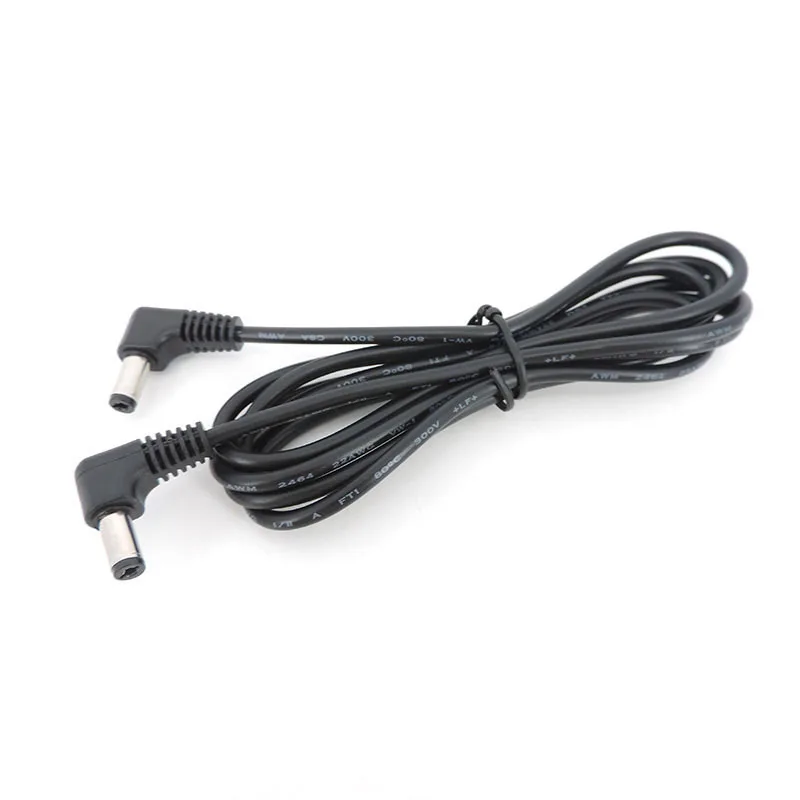 100cm 3feet DC male to male Power Plug L-shaped 5.5X2.1mm 5.5*2.1 male Right Angle Jack extend Cord Connector Cable 22AWG 3A P1