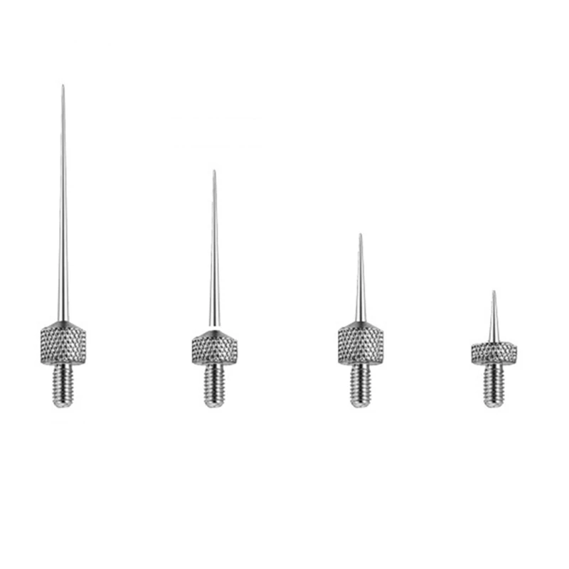 Needle Contact Point Sets for Dial Indicators Depth Gauge 4-48UNF Thread Shank 0.15mm 0.3mm 1.0mm 1.5mm 2.0mm Diameter