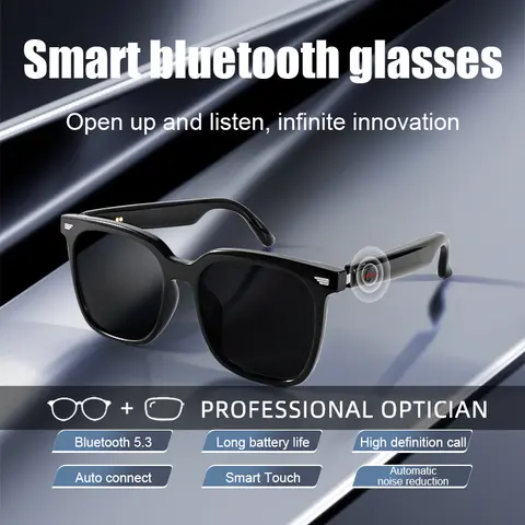 CLLOIO Wireless Bluetooth Smart Optical Glasses Men Myopia Prescription Polarized Sunglasses Women Anti Blue Ray Reading Glasses
