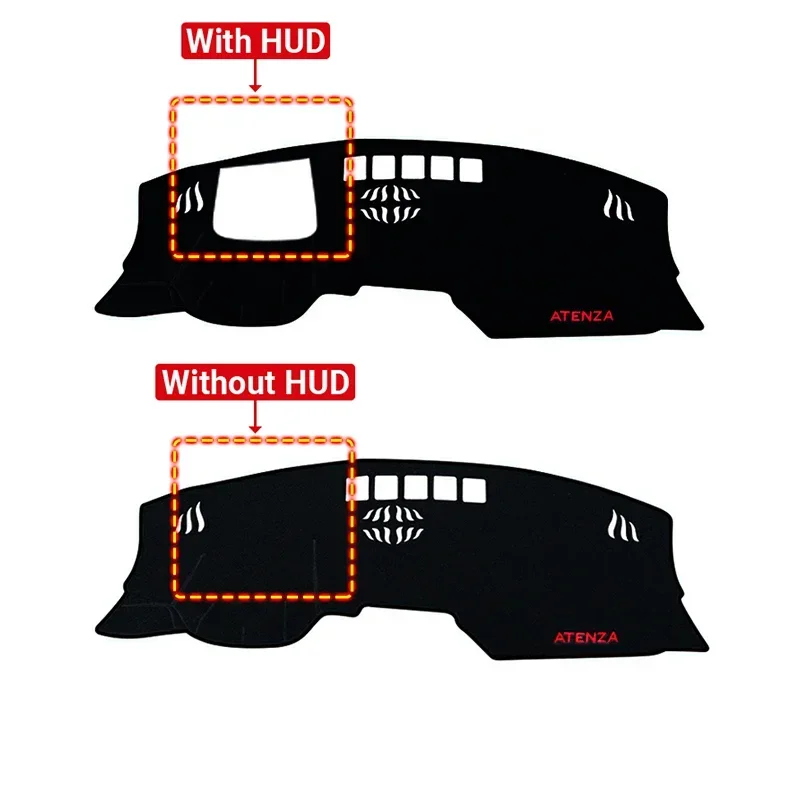 For Mazda 6 GL Atenza 2018 2019 2020 2021 2022 2023 Car Dashboard Cover Instrument Desk Sun Shade Mat Non-slip Pad Accessories image 4