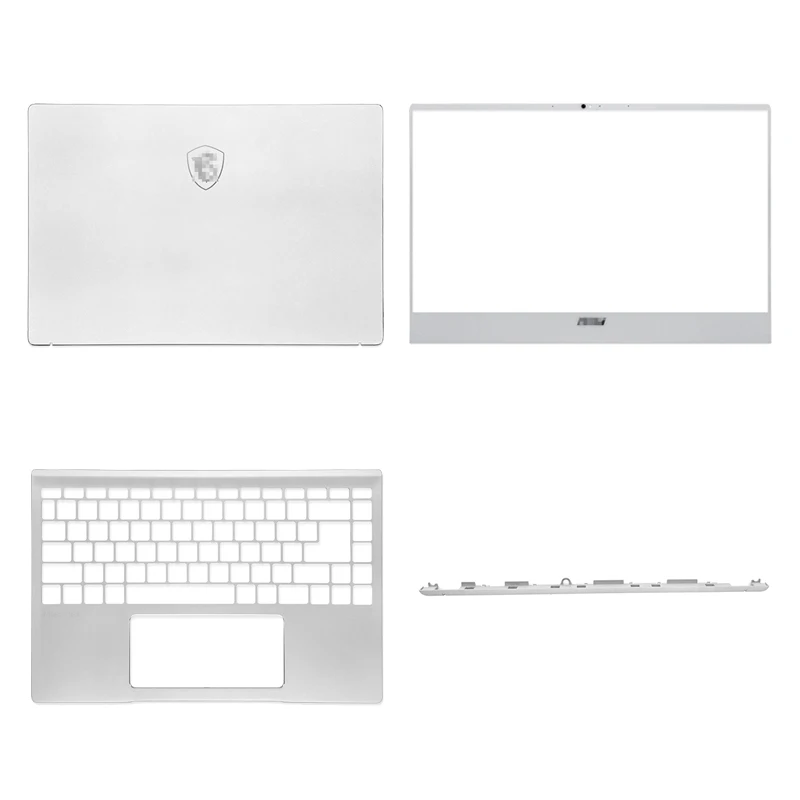 NEW For MSI Prestige 14 MS-14C1 14C2 14C4 P14 Laptop LCD Back Cover/Front Bezel/Palmrest/Hinge Cover Laptop Housing Case White