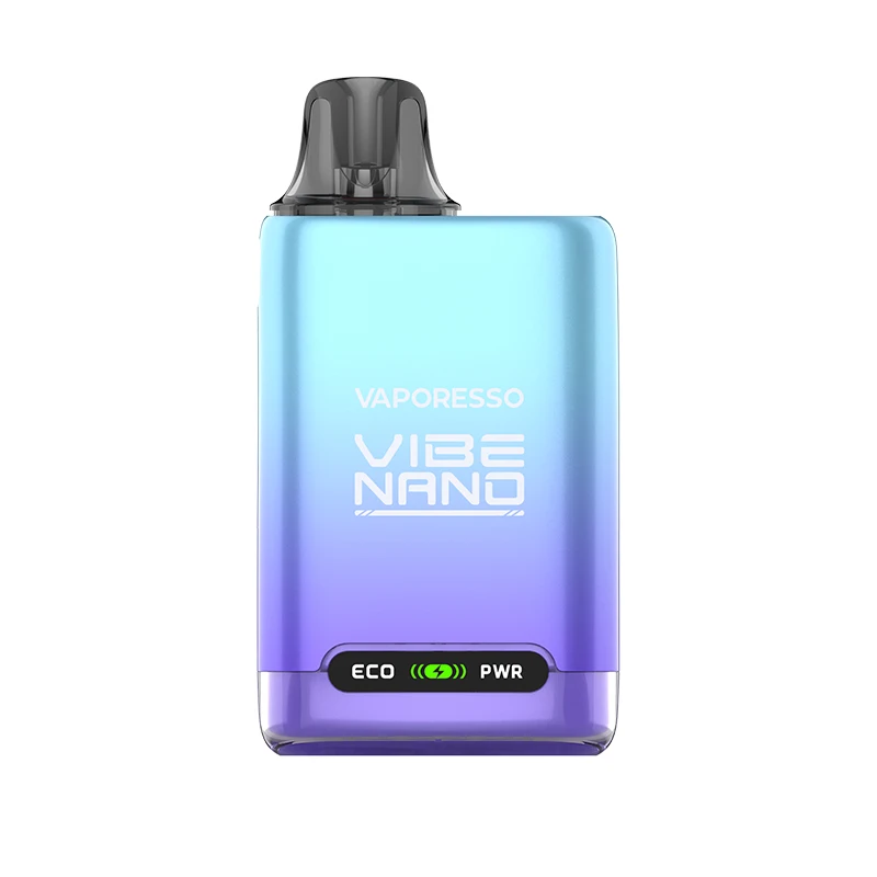 مجموعة Vaporesso Vibe Nano الأصلية للسجائر الإلكترونية بطارية 1100 مللي أمبير في الساعة مع خرطوشة Vibe Pod 4.5 مل شبكة مزدوجة ECO PWR Vape