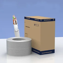 Cat 5e Ethernet Cable Cat5e Cabo Tester RJ45 Networking Cables Internet Lan Patch Cord 26AWG Double Shielded Installation Wire